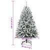 Artificial Christmas Tree Foldable Snow Flocked 120 cm