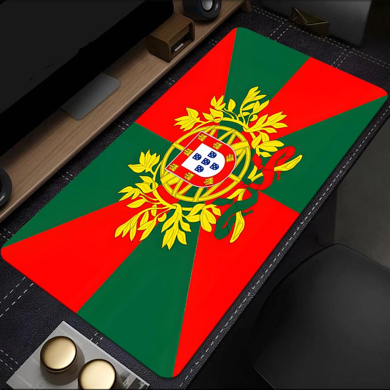 Portuguese Coat Of Arms Mouse Pad, Rubber Base, Mouse Pad for Gamers and Office Use, Gaming Desk , Easy To Clean Mat Christmas fan gifts