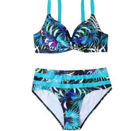 New small breasts gather floral women's swimsuit bikini swimsuit