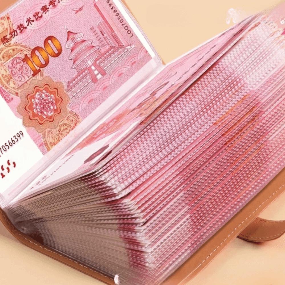 Large Capacity Binder Cash Organizer Waterproof Savings Challenge Binder  Cash Storage