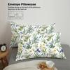 3pcs Plants Pattern Printed Bedding Set,soft and Comfortable, 1*duvet Cover+2*pillowcase, Suitable for Women and Adult's Bedroom