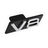 3D ABS Car Front Hood Grille Emblem Sticker Decor For  Audi S3 S4 S5 S6 S7 S8 RS3 RS4 RS5 RS6 RS7 RS8 W12 V6 V8 SQ3 SQ5 SQ7 SQ8