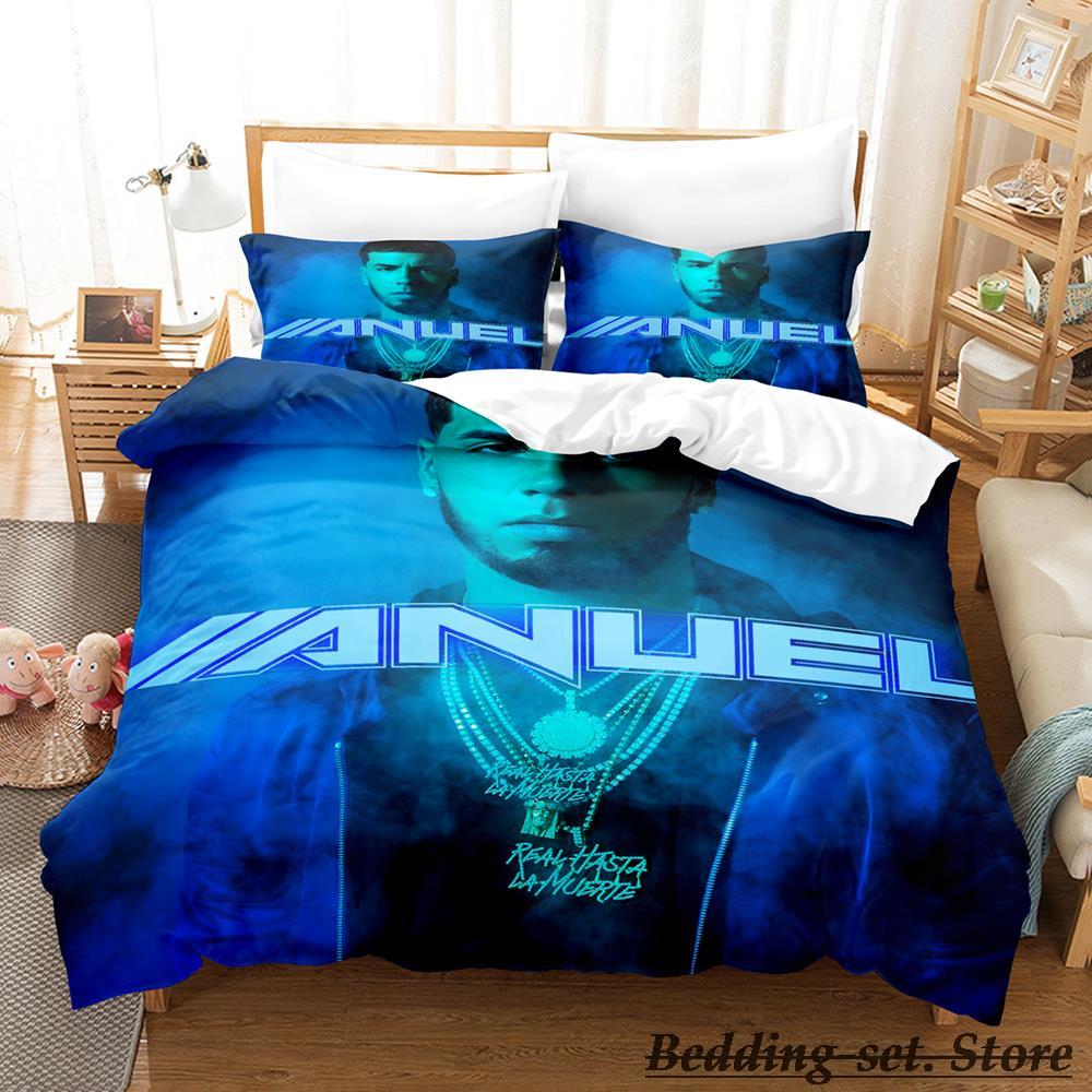 Anuel Aa Real Hasta La Bedding Set Single Twin Full Queen King Size Bed Set Aldult Kid Bedroom Duvetcover Sets Parure De Lit
