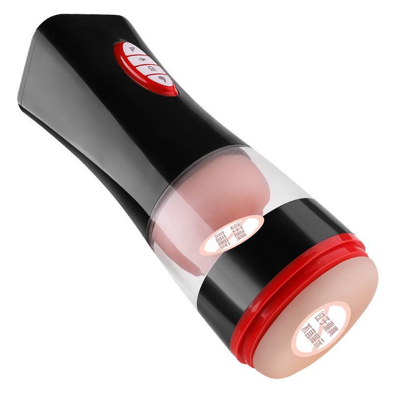 Мужской мастурбатор с подогревом Mi Ji: Игрушка для симуляции орального секса с облизыванием языка, 30 предметов