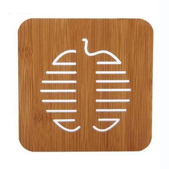 Creative Wooden Dining Table Insulation Mat, Water Cup Mat, Cartoon Dining Table Anti Slip Mat, Cute Creative Dining Table Insulation Mat