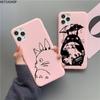 Cute Totoro Ghibli Miyazaki Anime Phone Case For Iphone 12 11 Pro Max Mini XS 8 7 6 6S Plus XR Matte Candy Pink Silicone Cover