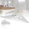 Stainless Steel Triangular Storage Shelf Shower Corner Shelf Rack Organizer for Home HotelPunching