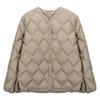 Womens Lightweight Duck Down Jacket V-Neck Short Puffer Coat Casual Office Wear Size Up To XXXL