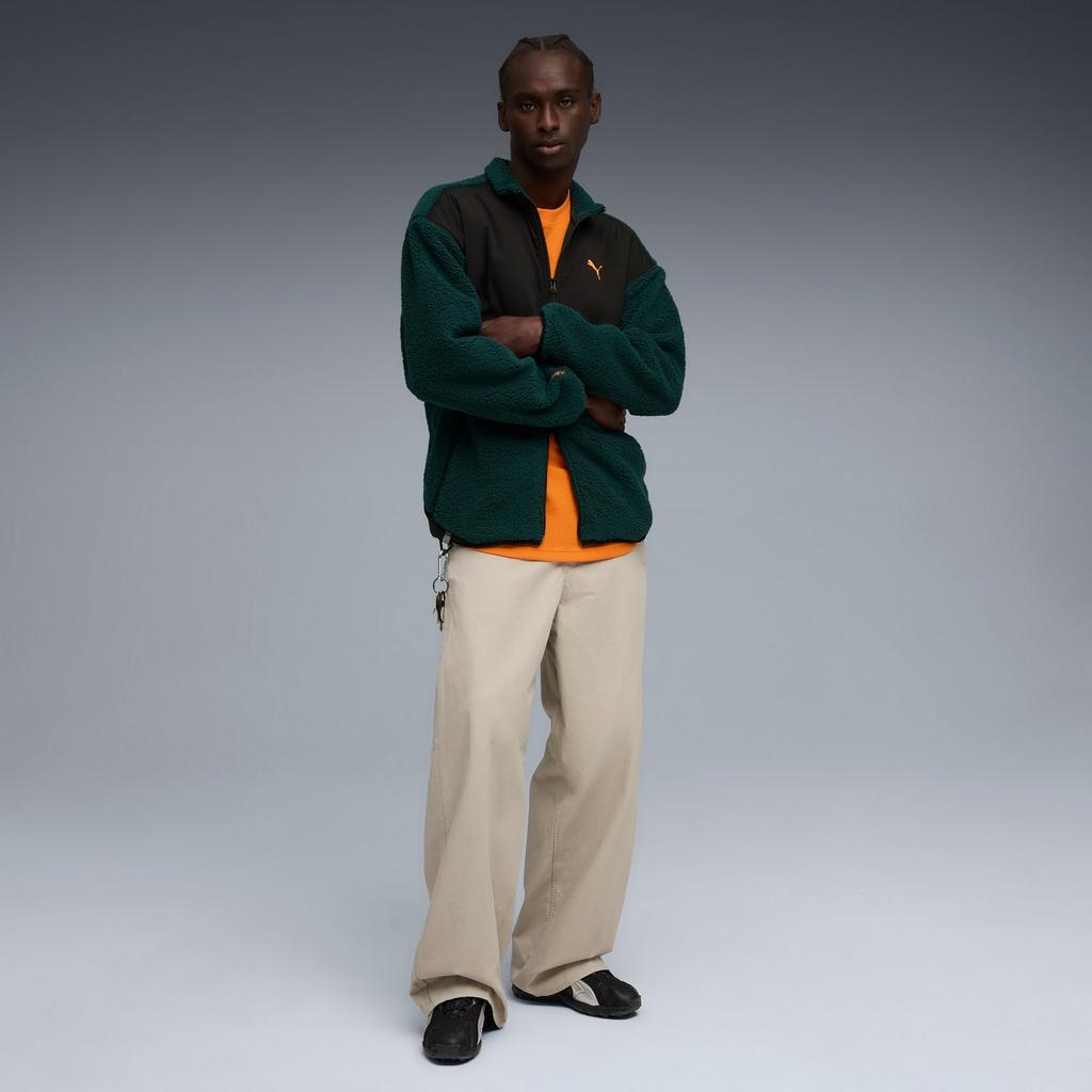 Puma PUMATECH SOFT RELAXED SHERPA men's fleece green 63210475 r S