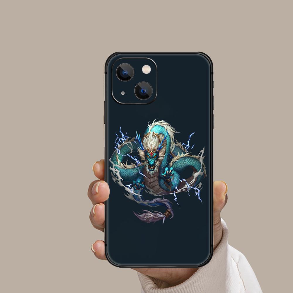 Чехол для телефона с изображением китайского дракона для iPhone Xiaomi Mi Samsung Galaxy Redmi Note AS 11 12 13 14 15 22 23 24 5G Pro Plus Max Fe Ultra