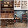 Old Wood Bookshelf Backdrop for Photography Back To School Library Study Room Decor Photocall Portrait Photographic Background