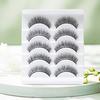 5 Pairs False Eyelashes All-match Natural Long 3D Mink Lashes Curling Fake Eye Lashes Makeup Tool for Party