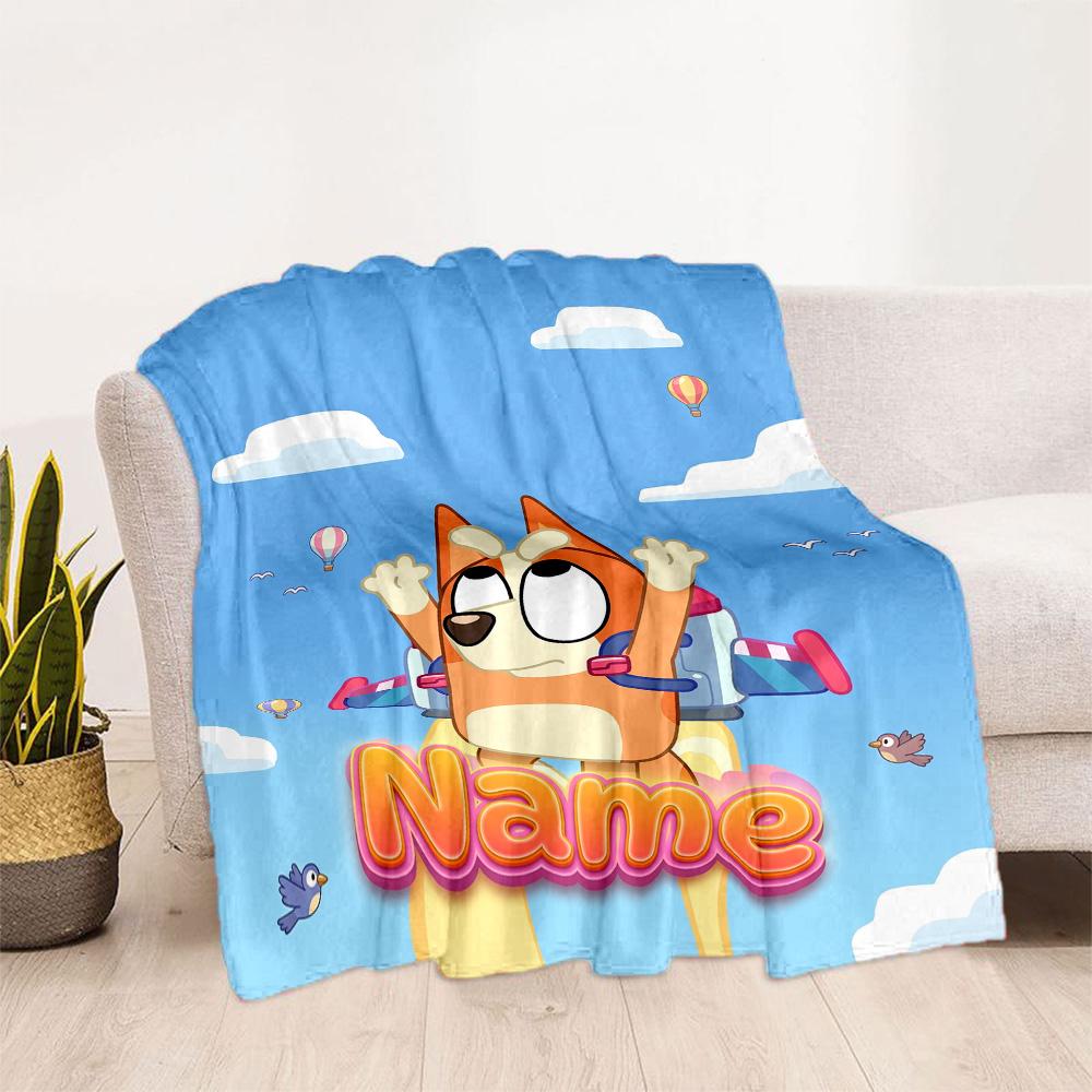 Rainbow Friends Adventure Personalized Name Blanket Lightweight Personalized Blanket Warmthful Decor for Sofa Couch Picnics Office Chair