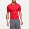 Under Armour Тренировочная облегающая футболка с коротким рукавом для фитнеса, мужская красная 1257468-600