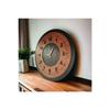 Wooden Walnut Furniture Black Color Simple Numbered Gift Silent Wall Clock 50cm
