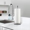 Countertop Paper Towel Holder with Stable Base Polished Surface Rustproof Paper Towel Roll Holder for Bathroom Kitchen