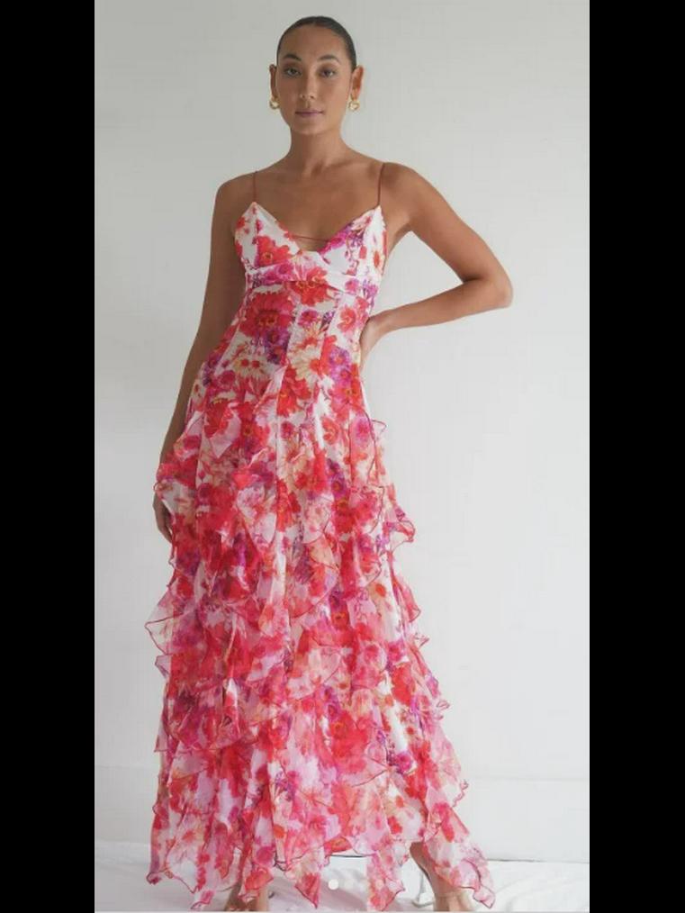 Женское вечернее платье без бретелек из шифона «Сказка», весна/лето 2024 г. — европейская и американская мода