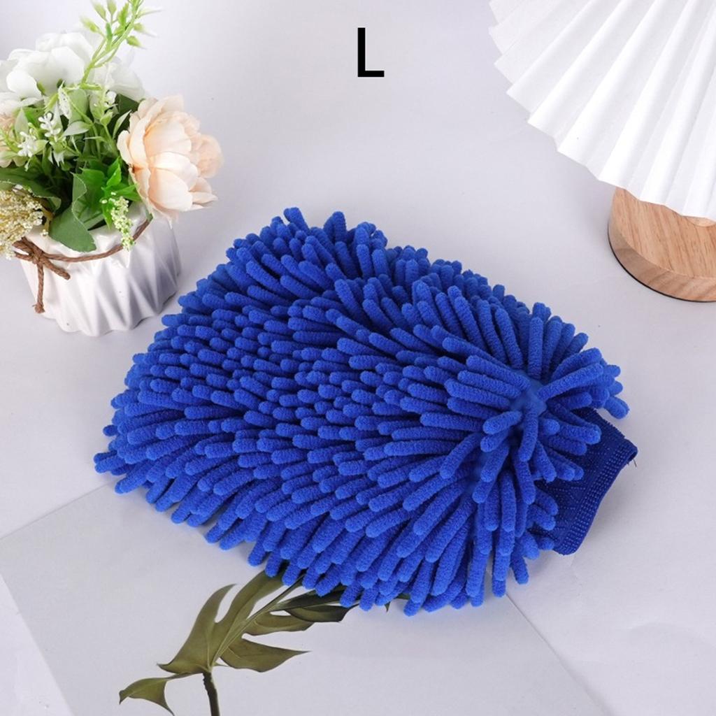 Car Wash Gloves Double Sided Thickening Car Cosmetic Care Car Cleaning Tool Chenille Sponge Gloves