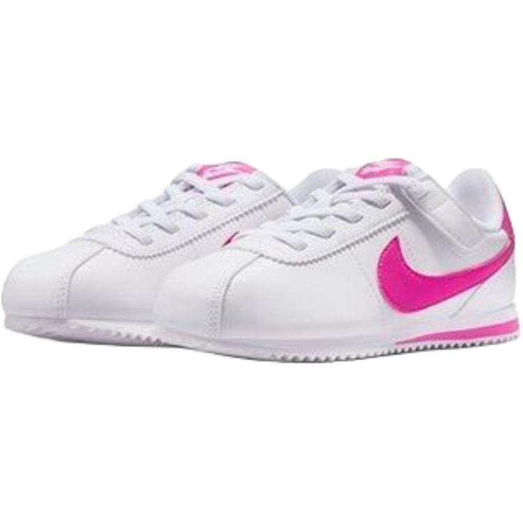 Nike Cortez Easy On Универсальные Удобные Простые Низкие Детские Беговые Кроссовки Детские кроссовки Белые Розовые IH7656-102