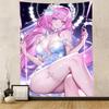 Милая Цири из игры Honkai Star Rail Гобелен Q-версия Милое Настенное украшение Спальня Игровая комната Кабинет Вторичный Современный стиль