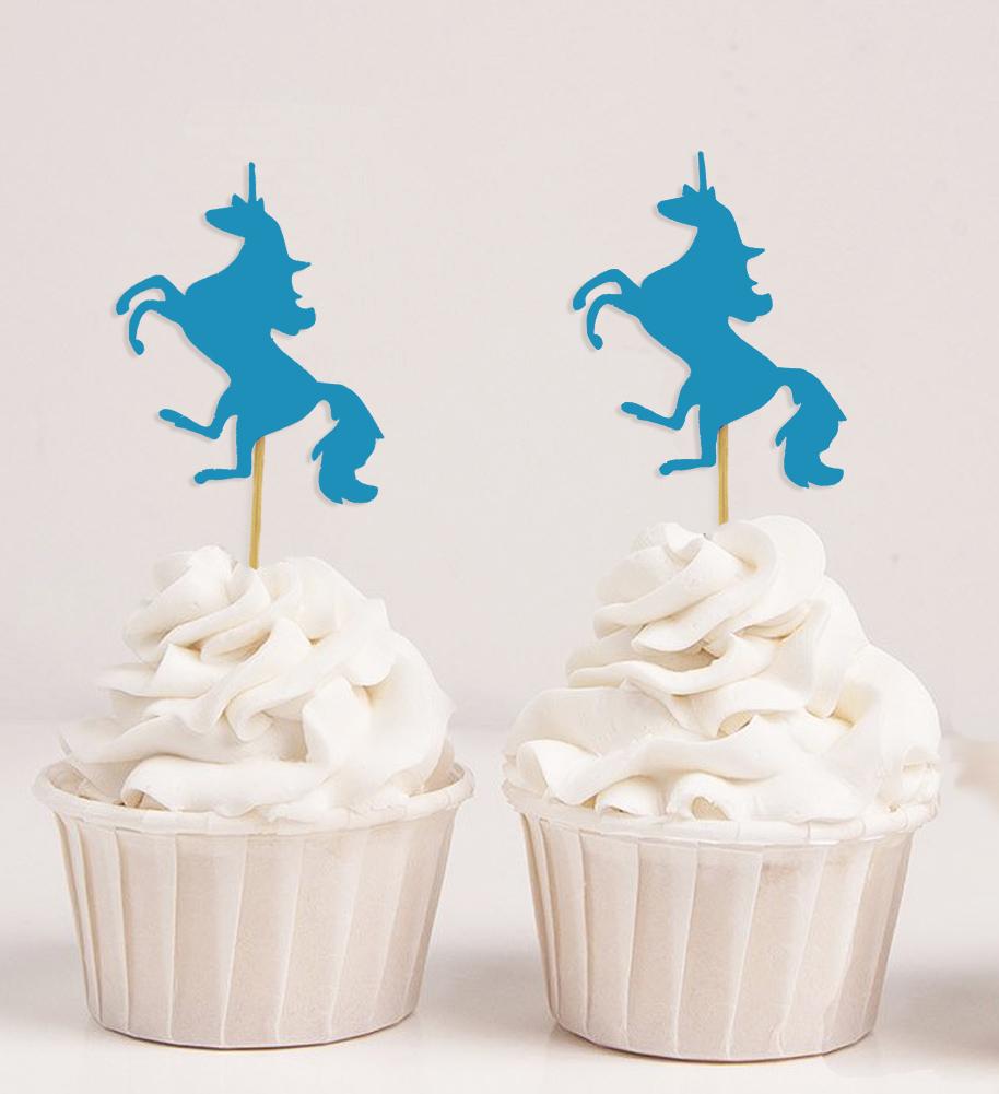 Дарлинг Сувенир| Топперы для кексов с единорогом| День Рождения Свадьба Залив Душ Десертные Украшения - Пакет