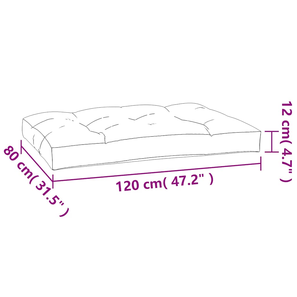 5 Piece Pallet Cushions Pink Fabric