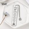 Exquisite Metal Cutting Bookmark Birthday Bookmark, Stainless Steel Page Marker with Cake Design, Smooth Family Gift Idea Edges Rust-Proof for