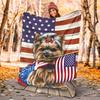 1pc American flag patriotic pet blanket, al season lightweigh Poster blanket home office outdoor nap multifunc Poster blanketional blanket