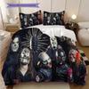 Slipknot Rock Band Bedding (1 * duvet cover + 2 * pillowcase, without core) 2D Flat Duvet cover and pillowcase Bedding set Soft and comfortable