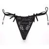 Sexy Embroidery G String Femal Bandage Thong Low-Waist Panties Women's Underwear Lingerie K62