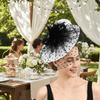 Шляпка-таблетка в горошек, Фетровая шляпка-fascinator, Сетчатая шляпка, Винтажный дизайн, Головной убор для скачек Дерби, Легко носить, Мягкое перо, Вечерний головной убор, Ретро, Женский