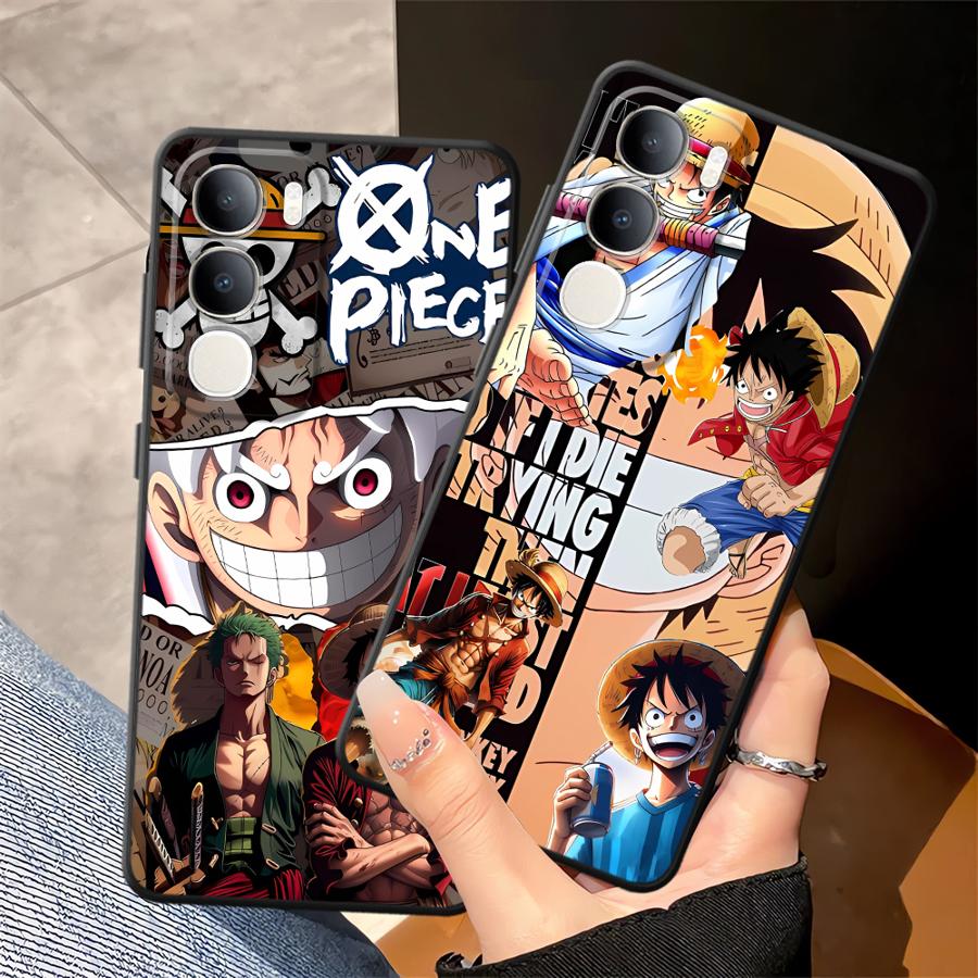 Phone Cover Case for Vivo Y71 Y91 Y75 Y81 V25 V30 Y53S V27 Y51S Y78 Y50 Y95 V21E V23 V29 Y52S Y93 Anime Luffy Zoro