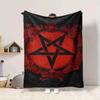 1Pc Dark Occult Symbol Blanket Soft And Comfortable Casual Warm Camping Travel Christmas Halloween Xmas Gift M92876