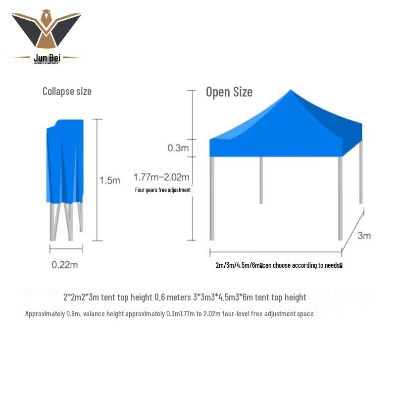 Junbei Retractable Outdoor Canopy Tent