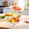 Многоярусная фруктовая корзина для столешницы с металлической подставкой для конфет и орехов