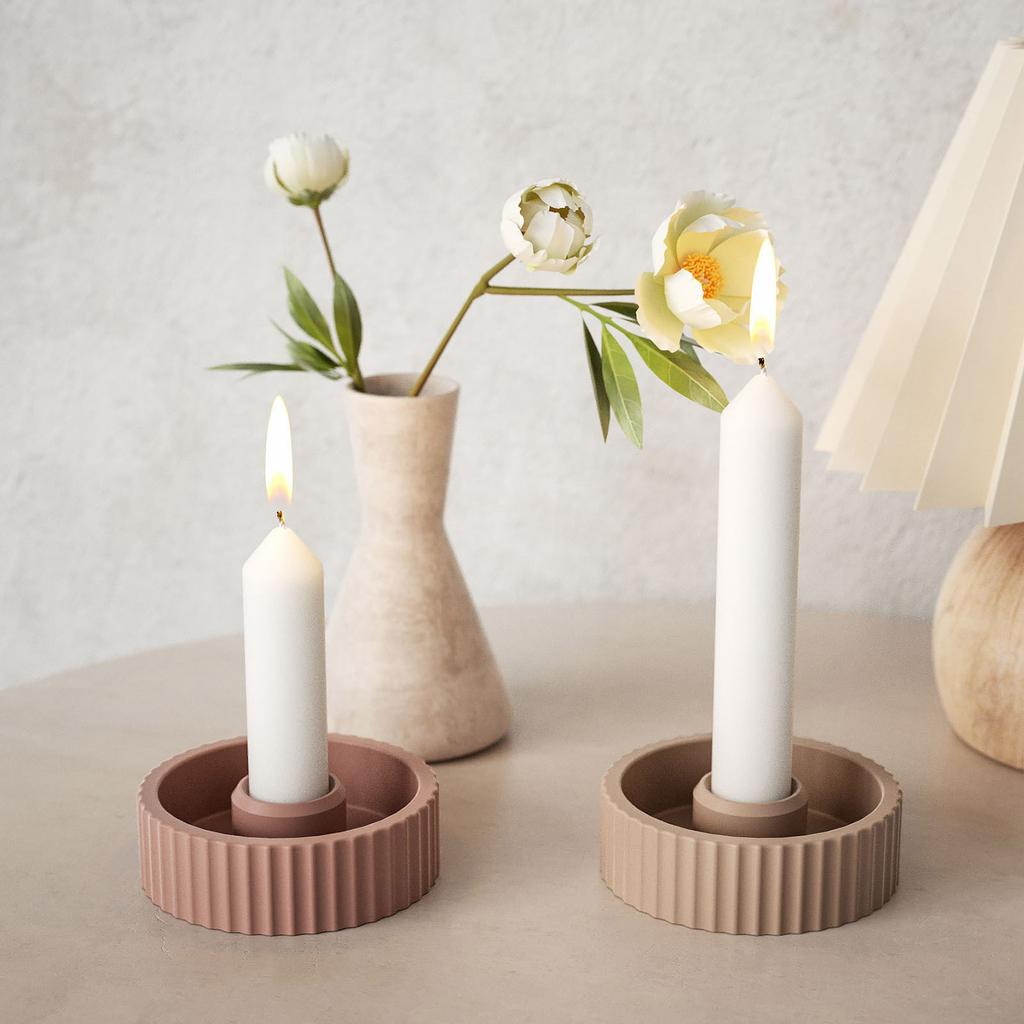 Силиконовая форма для рукоделия Отличительные формы для подсвечников с круглыми полосками Силиконовая текстура Подходит для подарка ручной работы