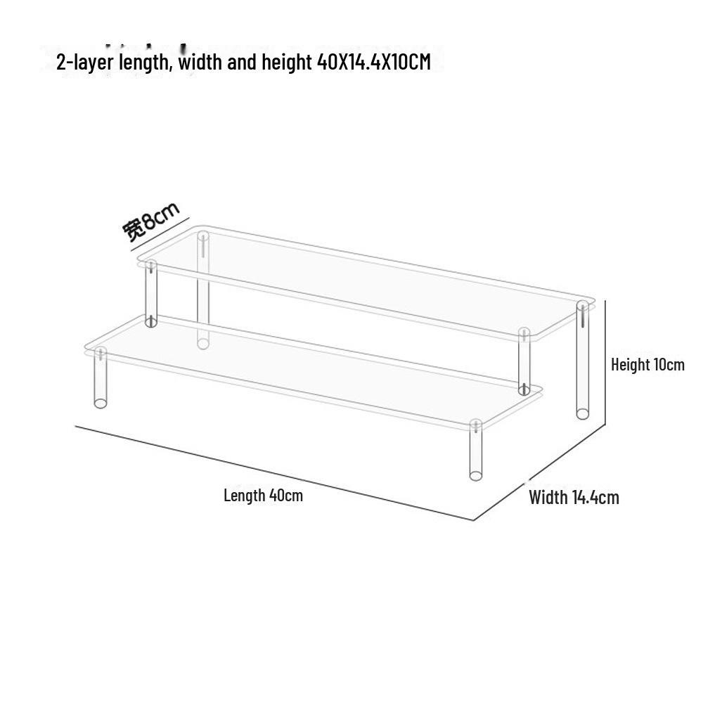 Акриловая многослойная ступенчатая стойка для коллекционных предметов Pop Mart Blind Box