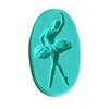 Ballet Girl Silicone Mold Fondant Cake Chocolate Cookie Decorating Mould Tool