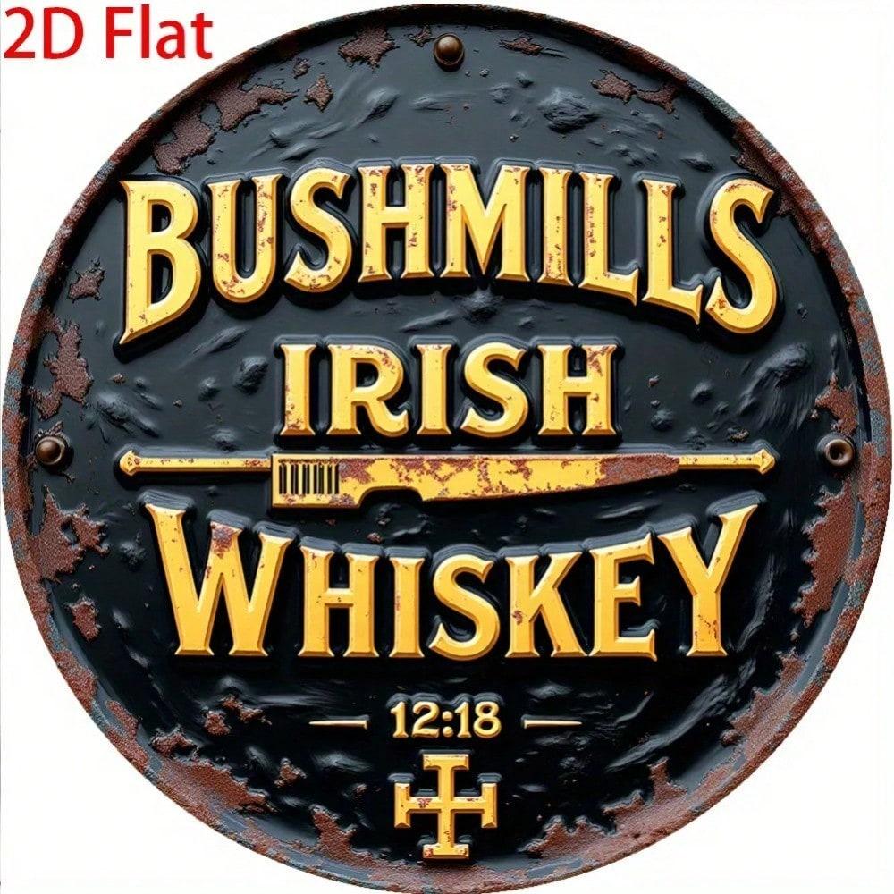 Круглая металлическая стеновая панель для гостиной, прихожей и бара