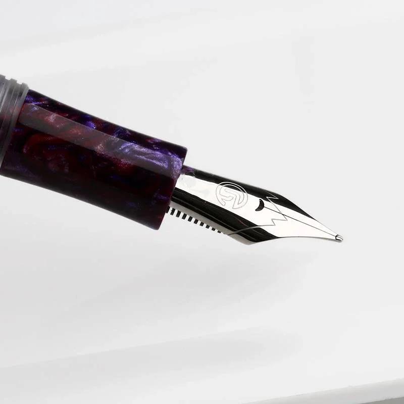 Перьевая ручка Majohn C1 Dropper Полностью прозрачная Тонкое перо 0,5 мм с конвертером Большая емкость для хранения чернил Модная подарочная ручка