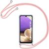 Protective Case - PROSHOP - for Samsung A32 5G - Transparent - Anti-scratch - Pink Cord