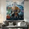 DOTA 2 Настенный Повесной Печатный Тканевый Плед Декоративные Гобелены для Спальни Гостиной Домашний Декор