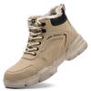 Men Boots Winter Work Safety Boots Anti-smash Anti-stab Working Shoes Steel Toe Ankle Boots Plus Size 48 Men Safety Shoes Winter