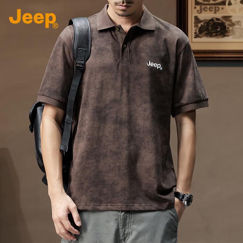 Jeep Мужская футболка-поло с коротким рукавом из 100% хлопка