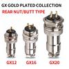 T&I Gx16/Gx12/Gx20 Позолоченные Авиационные Разъемы Штекерные и Гнездовые Коннекторы 2/3/4/5/6/7/8/9/10/12/14/15 Контактов Кабельный Разъем