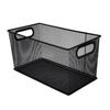 CD Storage Box Mesh Open Bin Organizing Metal Basket Countertop for Cabinets