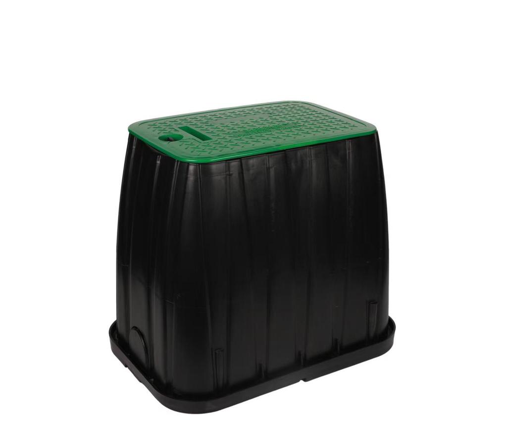 Raised Plastic Water Intake Valve Box for Solenoid Valves - Sizes: 6", 10", 12", 14" (VB708, 910)