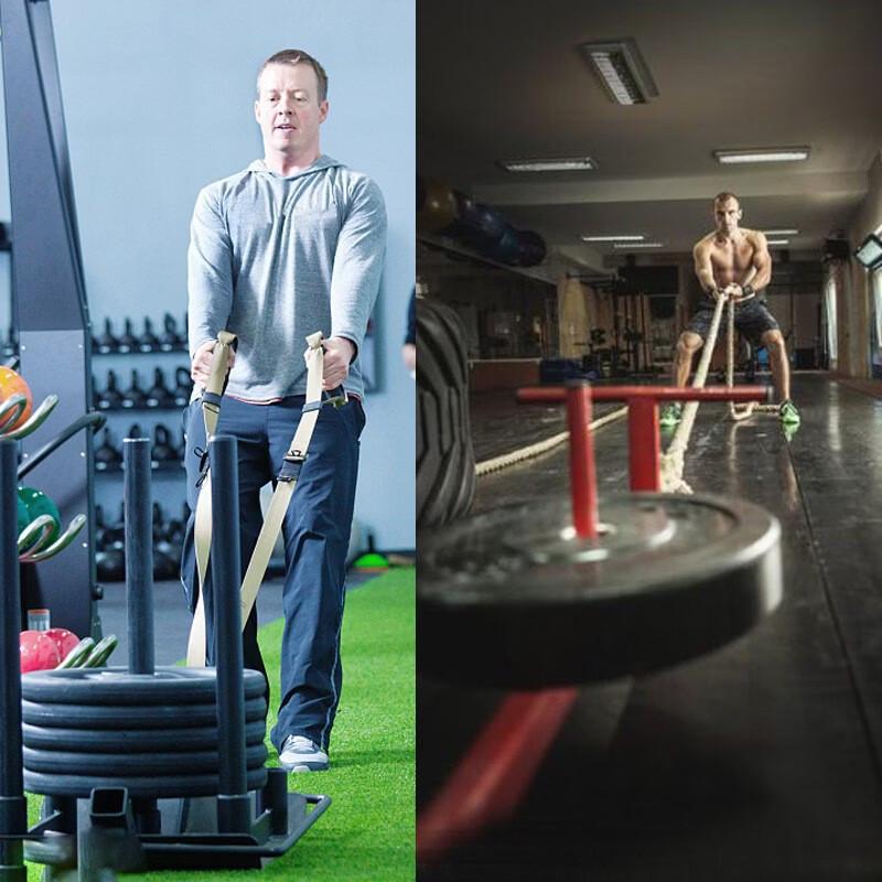Commercial Gym Sled Push-Pull Cart