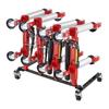 VEVOR Car Dolly Rack, Storage Rack with 360 degrees Rotatable Wheels, Hydraulic Ratchet Trolley Jack Stand Organizer, Jack Stands Holder Storage Rack