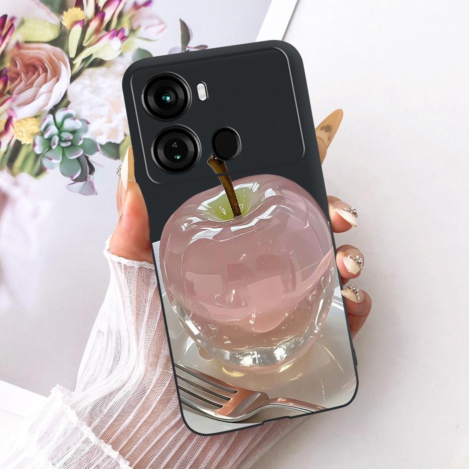 For Itel P40 Plus Case P683L Luxury Butterfly Tree Painted Cover Soft Silicone Phone Case For Itel P40 P662L P 40 ItelP40 + Bags